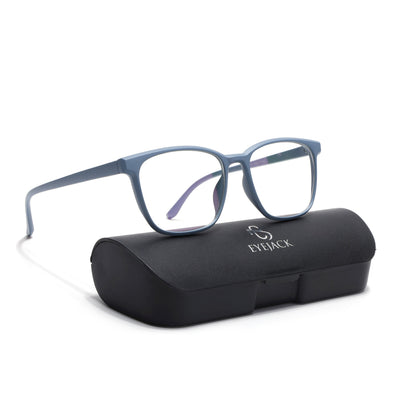 Eyejack Canment Sky Blue Wayfarer Eyeglasses for Men & Women (CM28030FCL1931-C6)