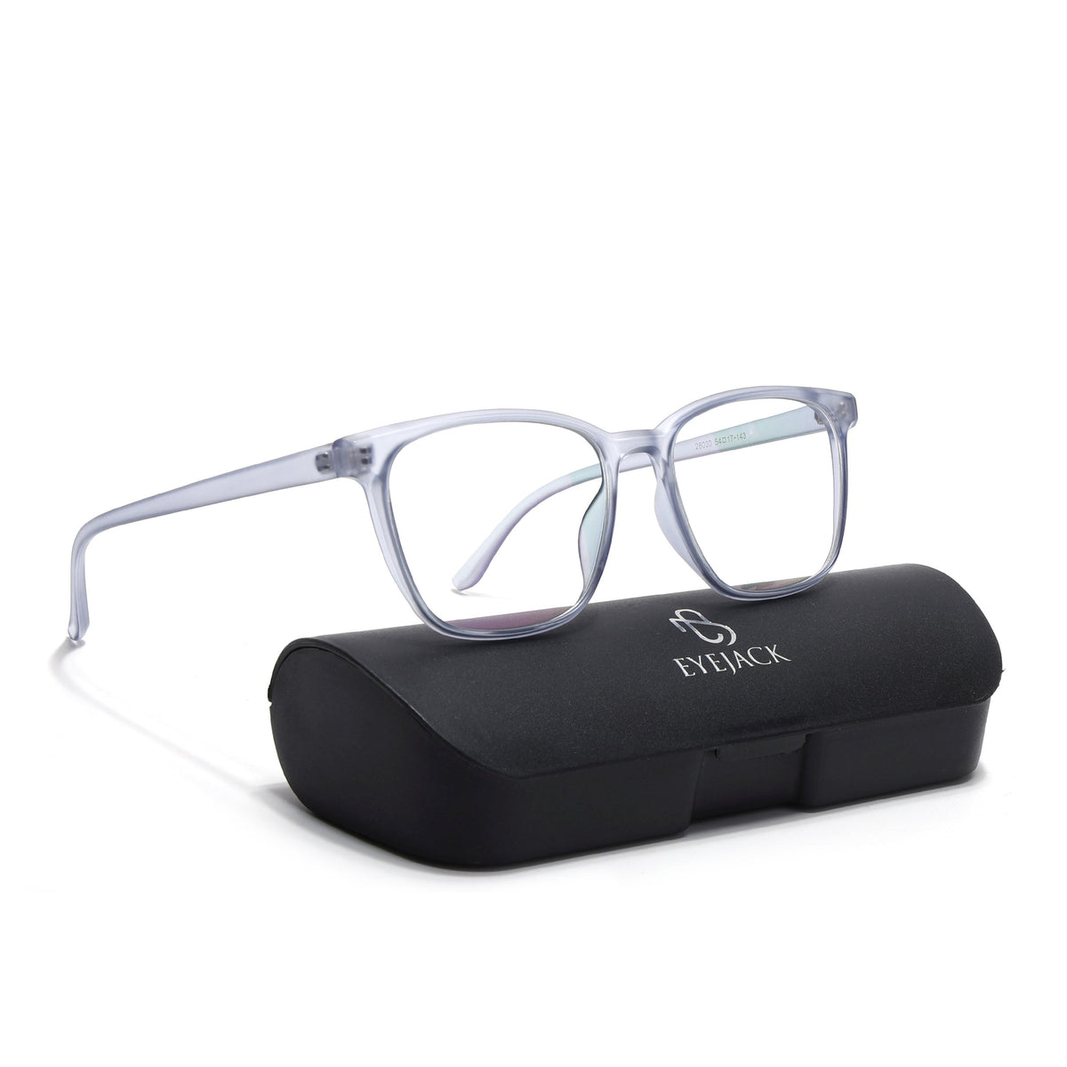 Eyejack Canment Blue Wayfarer Eyeglasses for Men & Women (CM28030FCL1932-C7)