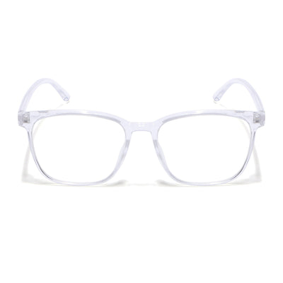 Eyejack Canment Transparent Wayfarer Eyeglasses for Men & Women (CM28030FCL1934-C9)