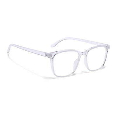 Eyejack Canment Transparent Wayfarer Eyeglasses for Men & Women (CM28030FCL1934-C9)