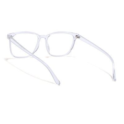 Eyejack Canment Transparent Wayfarer Eyeglasses for Men & Women (CM28030FCL1934-C9)
