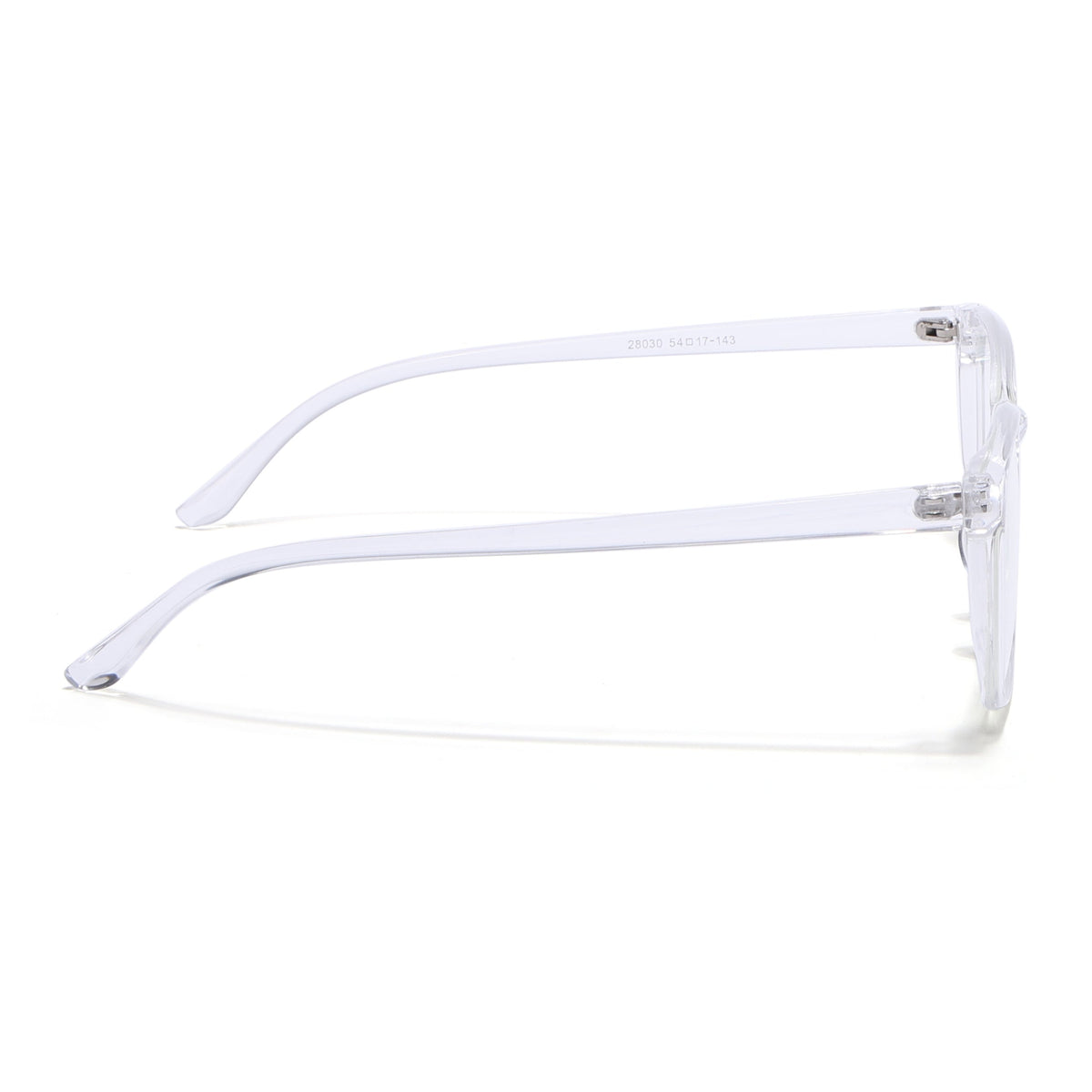 Eyejack Canment Transparent Wayfarer Eyeglasses for Men & Women (CM28030FCL1934-C9)