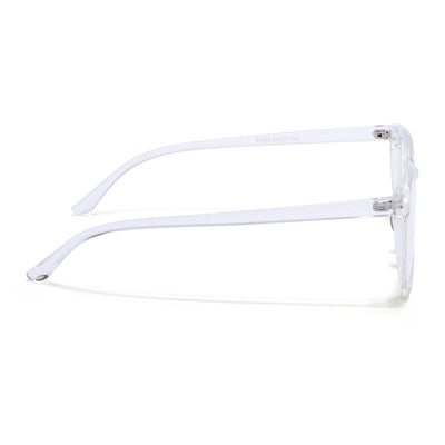 Eyejack Canment Transparent Wayfarer Eyeglasses for Men & Women (CM28030FCL1934-C9)