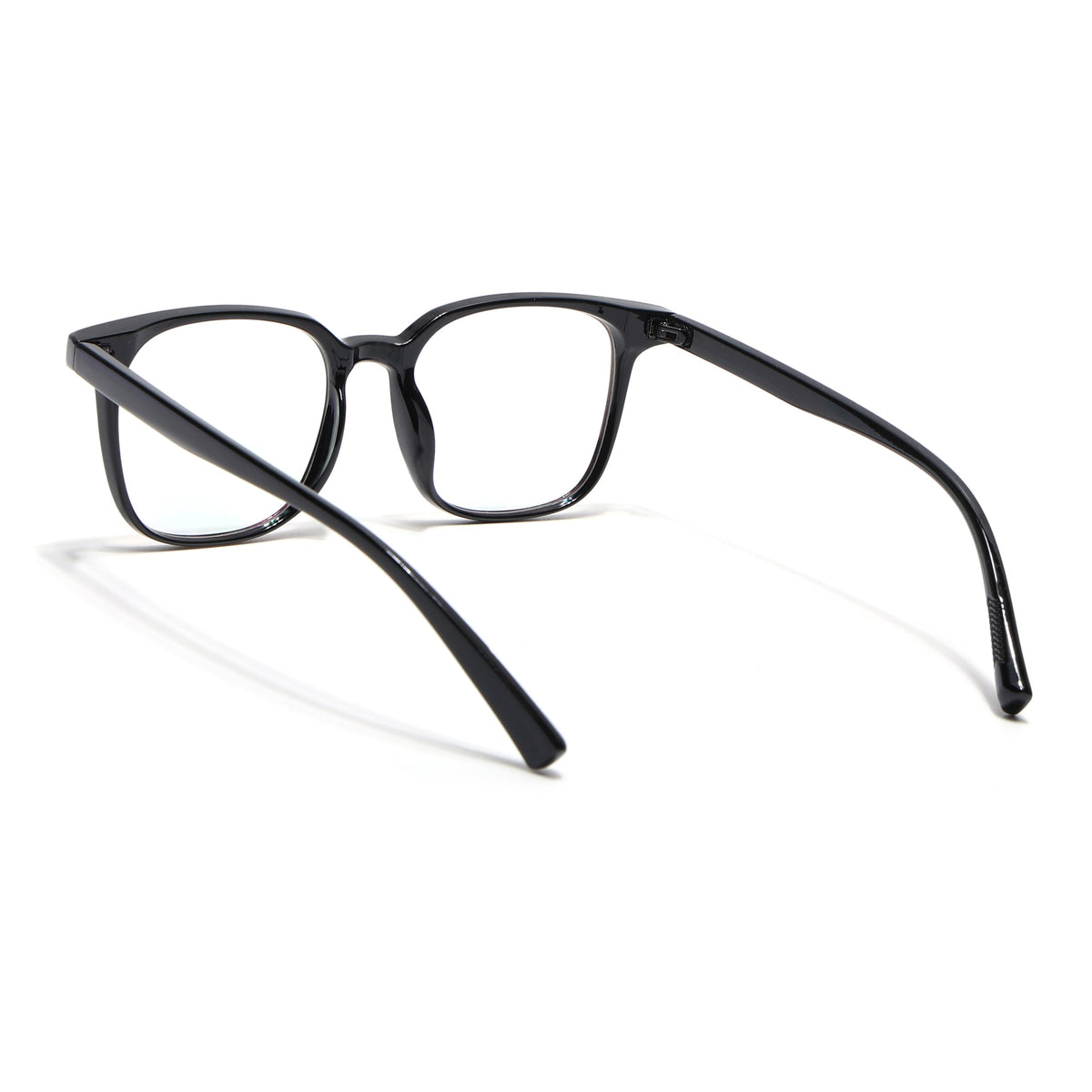 Eyejack Canment Shine Black Square Eyeglasses for Men & Women (CM28060FCL1936-C1)
