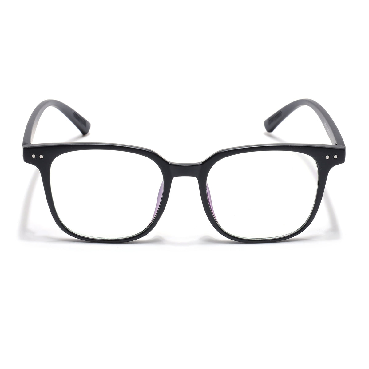 Eyejack Canment Matt Black Square Eyeglasses for Men & Women (CM28060FCL1937-C2)