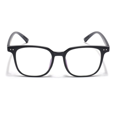 Eyejack Canment Matt Black Square Eyeglasses for Men & Women (CM28060FCL1937-C2)