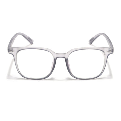 Eyejack Canment Grey Square Eyeglasses for Men & Women (CM28060FCL1938-C3)