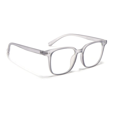 Eyejack Canment Grey Square Eyeglasses for Men & Women (CM28060FCL1938-C3)