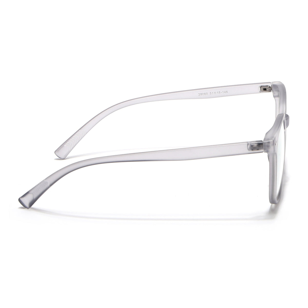 Eyejack Canment Grey Square Eyeglasses for Men & Women (CM28060FCL1938-C3)