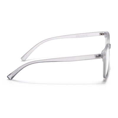 Eyejack Canment Grey Square Eyeglasses for Men & Women (CM28060FCL1938-C3)