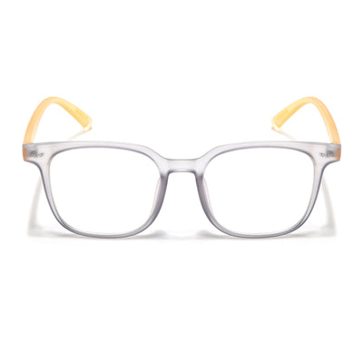 Eyejack Canment Grey Square Eyeglasses for Men & Women (CM28060FCL1939-C4)
