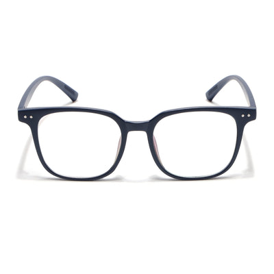 Eyejack Canment Navy Blue Square Eyeglasses for Men & Women (CM28060FCL1940-C5)
