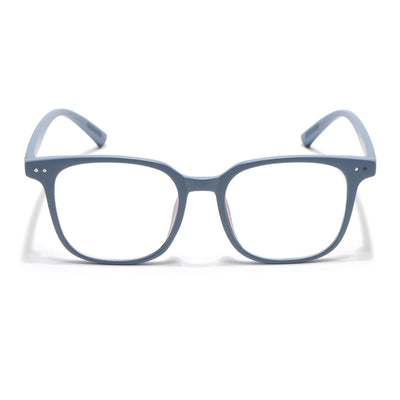 Eyejack Canment Sky Blue Square Eyeglasses for Men & Women (CM28060FCL1941-C6)