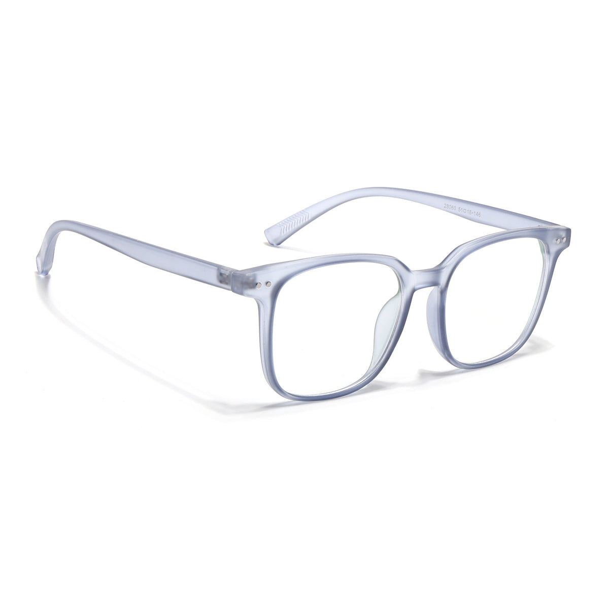 Eyejack Canment Blue Square Eyeglasses for Men & Women (CM28060FCL1942-C7)