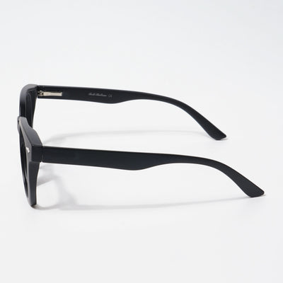 EyeJack Bell Bottom Matt Black Square Eyeglasses for Men & Women (62204CL386-C1)