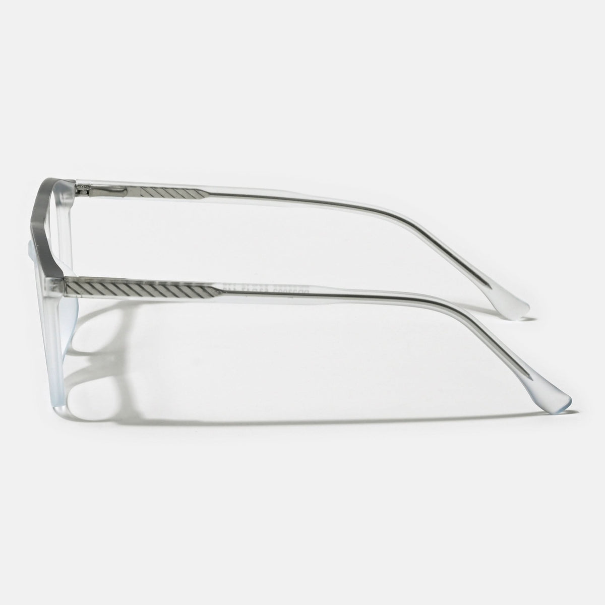 Eyejack Swift Transparent Blue & Black Oval Eyeglasses for Men & Women (MB23002CL142-C7)