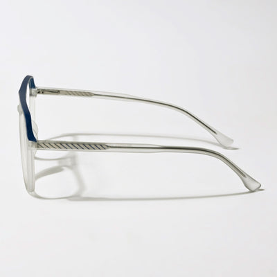 Eyejack Swift Grey & Blue Aviator Eyeglasses for Men & Women (MB23004CL155-C4)