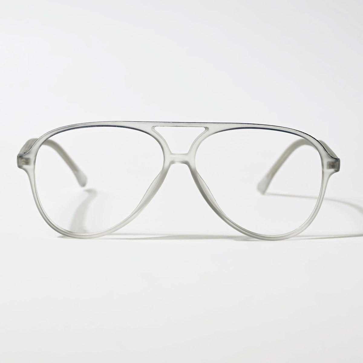 Eyejack Swift Grey & Blue Aviator Eyeglasses for Men & Women (MB23005CL163-C4)