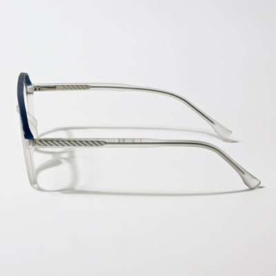 Eyejack Swift Grey & Blue Aviator Eyeglasses for Men & Women (MB23005CL163-C4)