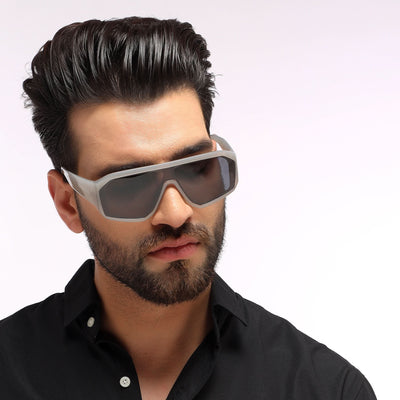 Supremo - Grey Oversize Sunglasses (ID2329CL862)