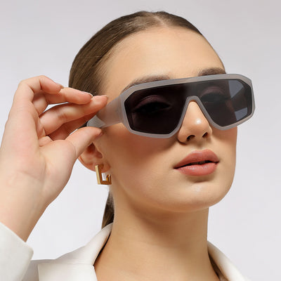 Supremo - Grey Oversize Sunglasses (ID2329CL862)