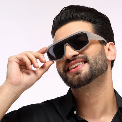 Supremo - Grey Oversize Sunglasses (ID2329CL862)