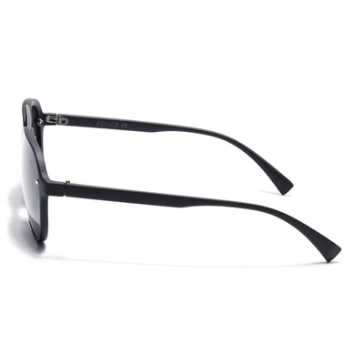 Eyejack Black Aviator Polarized Sunglasses for Men & Women (P025PCL2145)