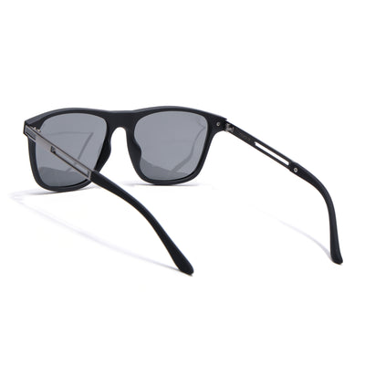 Eyejack Black Wayfarer Polarized Sunglasses for Men & Women (P1106PCL2140)