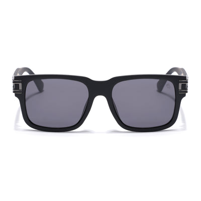 Eyejack Black Wayfarer Polarized Sunglasses for Men & Women (P853PCL2144)