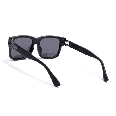 Eyejack Black Wayfarer Polarized Sunglasses for Men & Women (P853PCL2144)