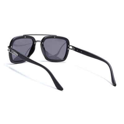 Eyejack Black Wayfarer Polarized Sunglasses for Men & Women (P888PCL2142)