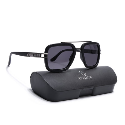 Eyejack Black Wayfarer Polarized Sunglasses for Men & Women (P888PCL2142)