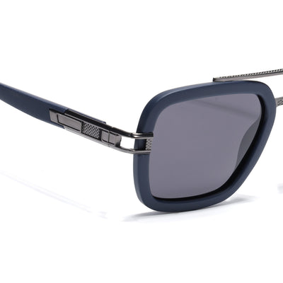 Eyejack Blue Wayfarer Polarized Sunglasses for Men & Women (P888PCL2143)