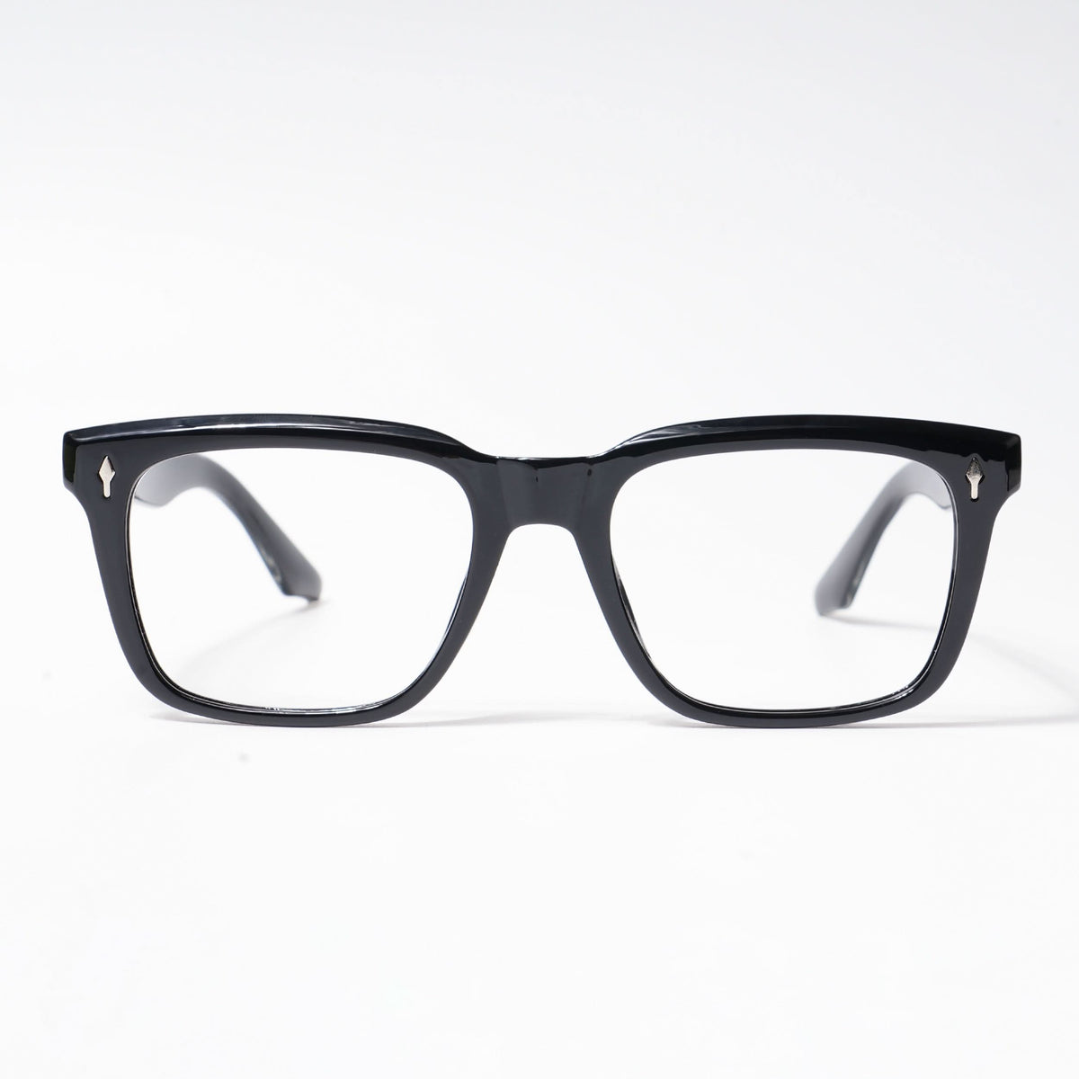 HEXXA Shine Black Square Eyeglasses for Men & Women (S9004CL459-C1)