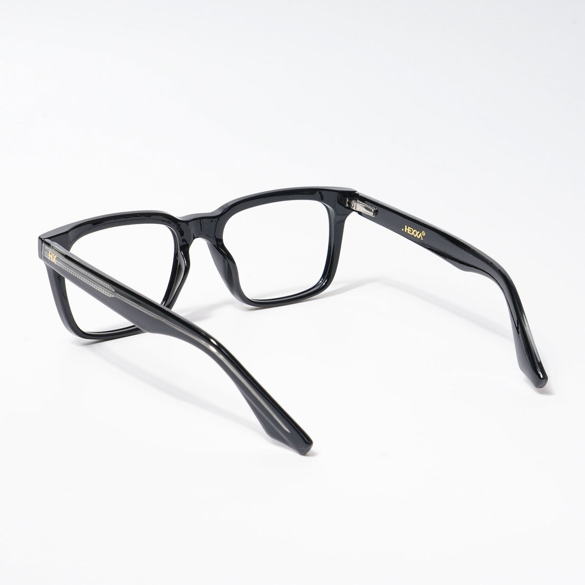 HEXXA Shine Black Square Eyeglasses for Men & Women (S9004CL459-C1)