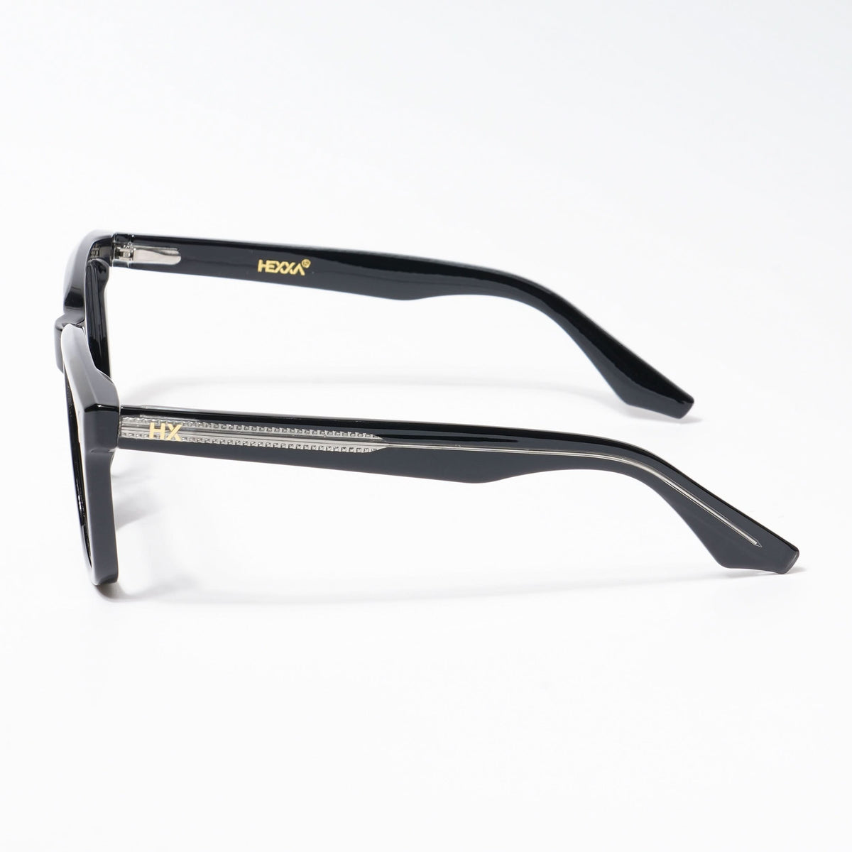 HEXXA Shine Black Square Eyeglasses for Men & Women (S9004CL459-C1)
