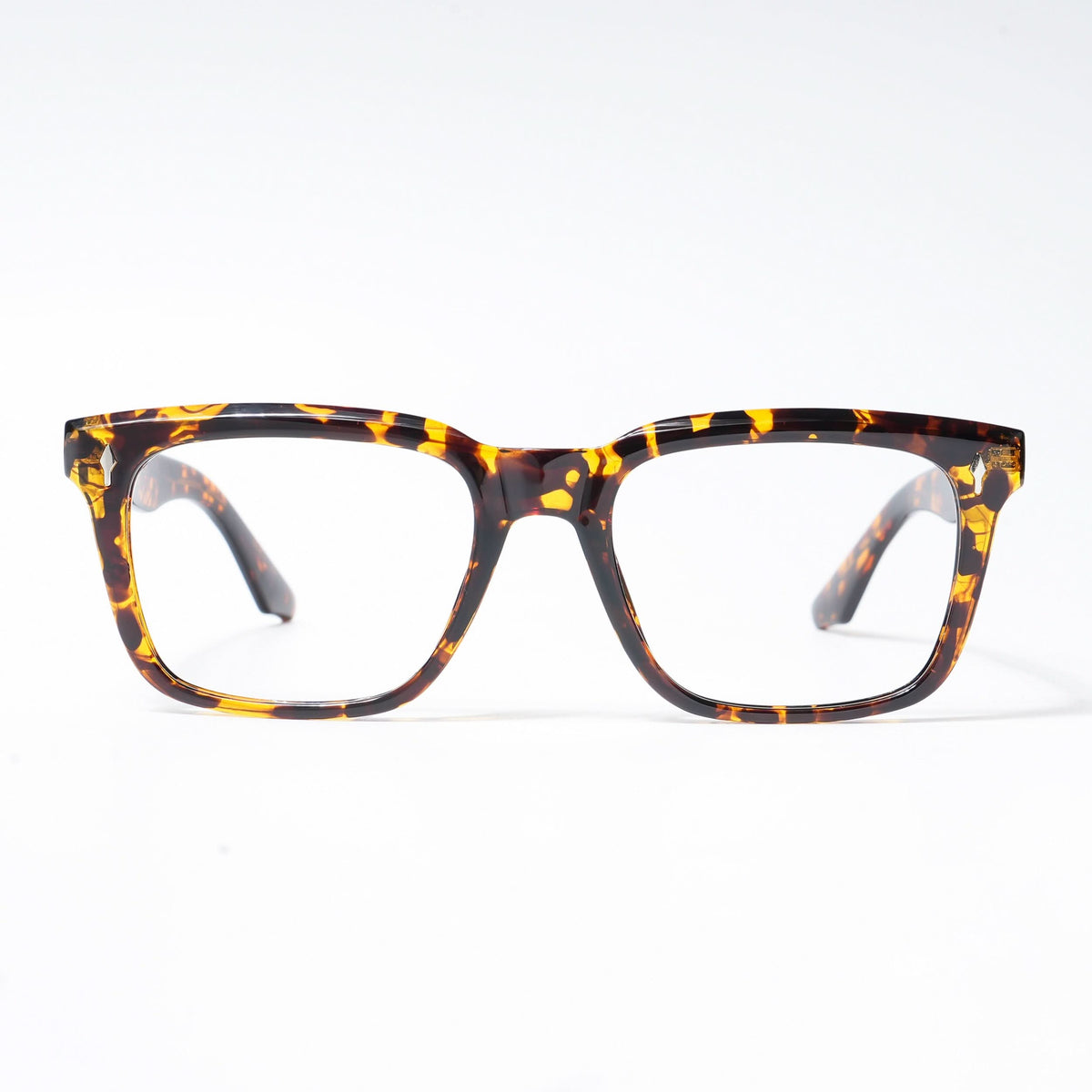 HEXXA Demi Brown Square Eyeglasses for Men & Women (S9004CL462-C4)