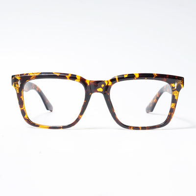 HEXXA Demi Brown Square Eyeglasses for Men & Women (S9004CL462-C4)