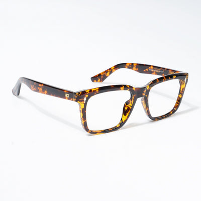 HEXXA Demi Brown Square Eyeglasses for Men & Women (S9004CL462-C4)