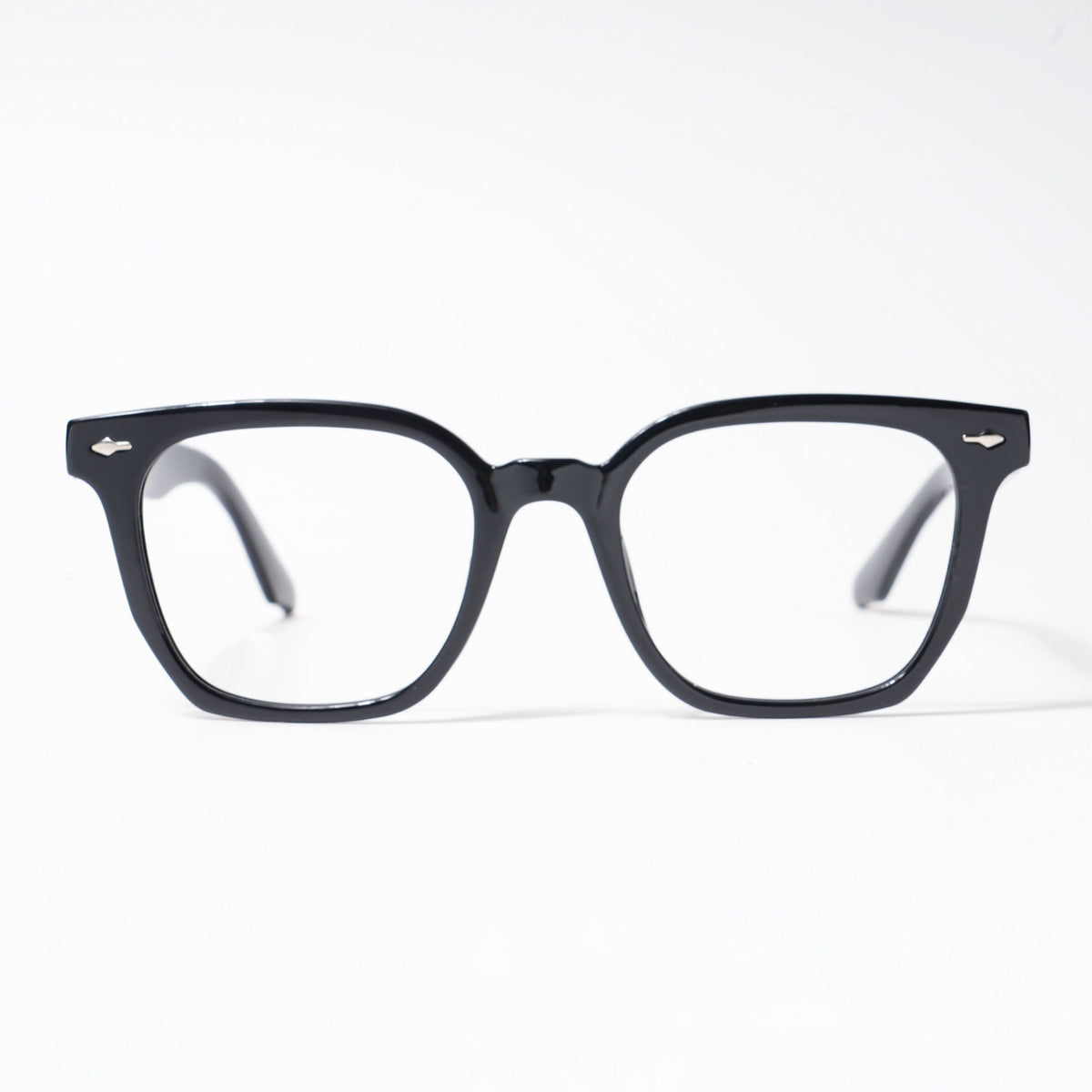 HEXXA Shine Black Square Eyeglasses for Men & Women (S9005CL463-C1)