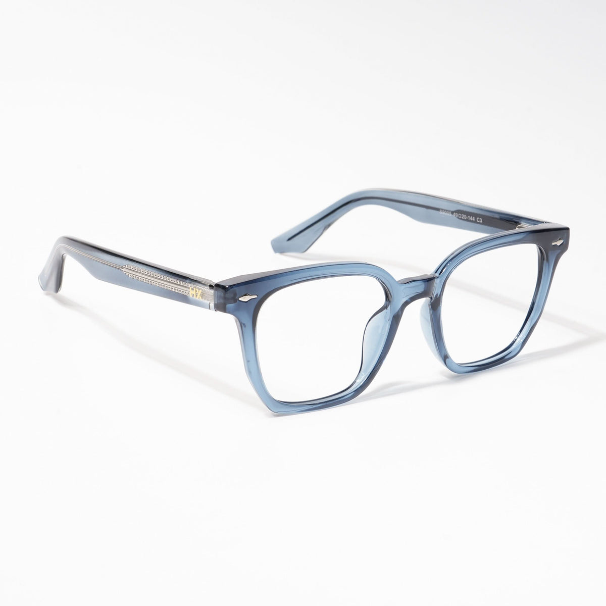 HEXXA Blue Square Eyeglasses for Men & Women (S9005CL465-C3)