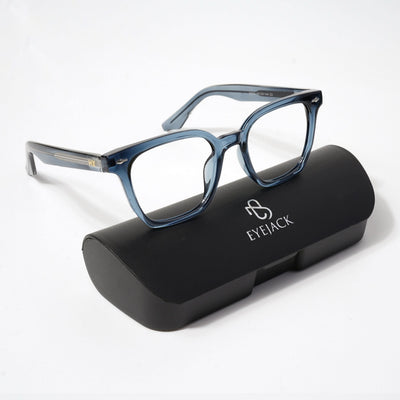 HEXXA Blue Square Eyeglasses for Men & Women (S9005CL465-C3)