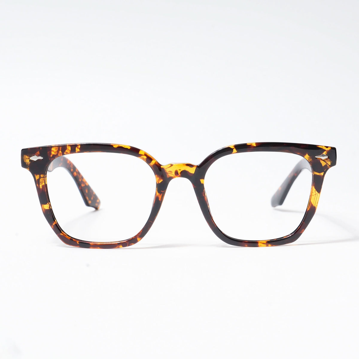 HEXXA Demi Brown Square Eyeglasses for Men & Women (S9005CL466-C4)