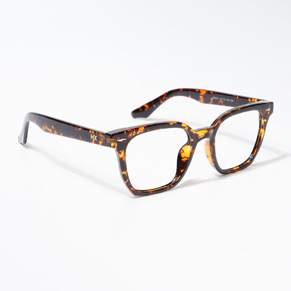 HEXXA Demi Brown Square Eyeglasses for Men & Women (S9005CL466-C4)