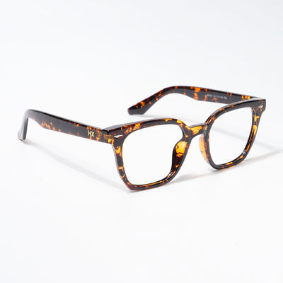 HEXXA Demi Brown Square Eyeglasses for Men & Women (S9005CL466-C4)