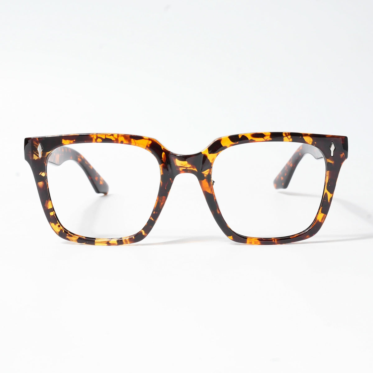 HEXXA Demi Brown Square Eyeglasses for Men & Women (S9008CL499-C4)
