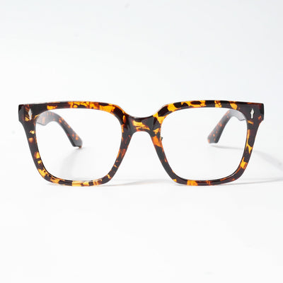 HEXXA Demi Brown Square Eyeglasses for Men & Women (S9008CL499-C4)