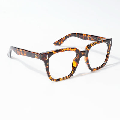 HEXXA Demi Brown Square Eyeglasses for Men & Women (S9008CL499-C4)
