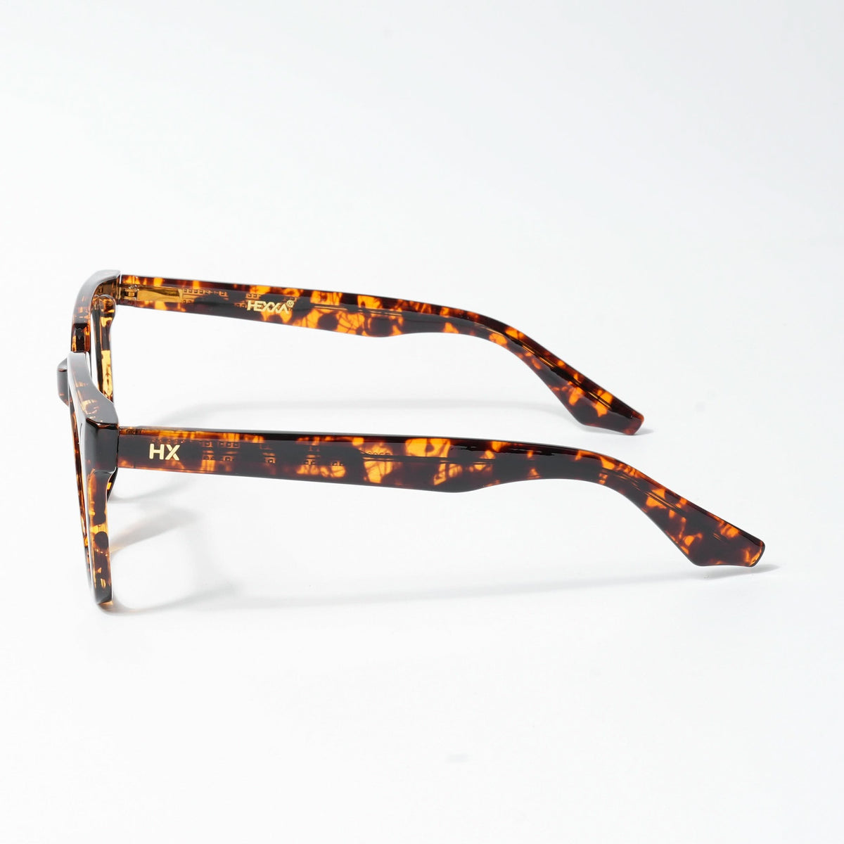 HEXXA Demi Brown Square Eyeglasses for Men & Women (S9008CL499-C4)