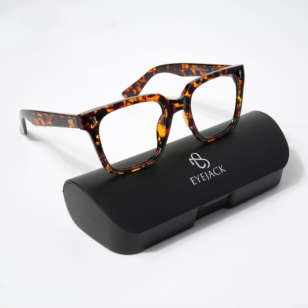 HEXXA Demi Brown Square Eyeglasses for Men & Women (S9008CL499-C4)
